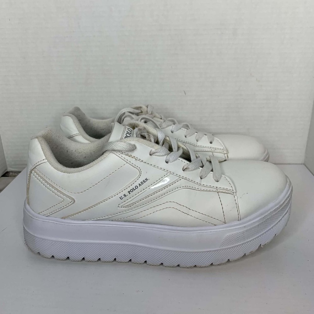 U.S. Polo Assn. White Platform Sneakers Size 8.5